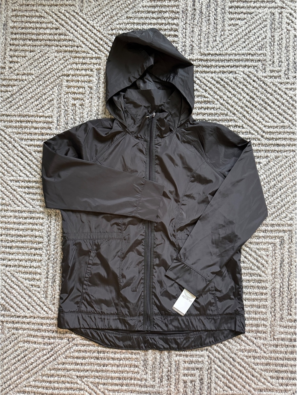 NWT Apana Yoga Athletic Windbreaker Zip-Up Jacket Lightweight Polyester size L